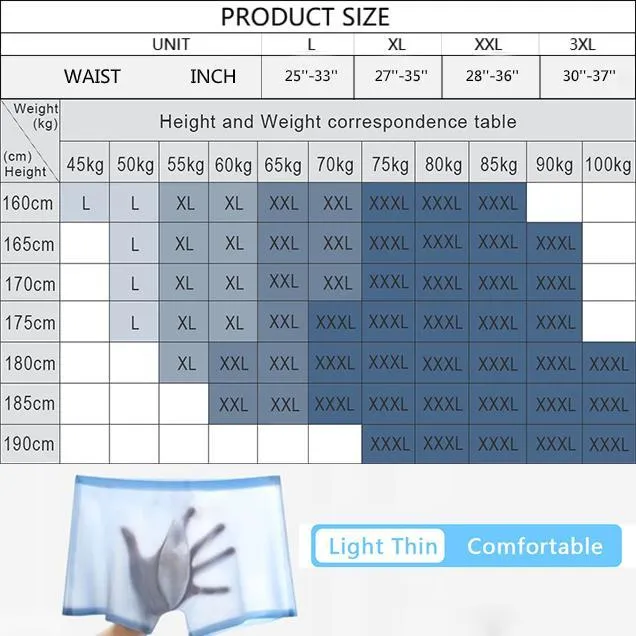 2021 Men's Ice Silk Breathable Underwear