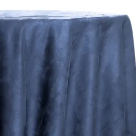 4pcs - Microfiber Suede Table Linen 108" Round - Navy