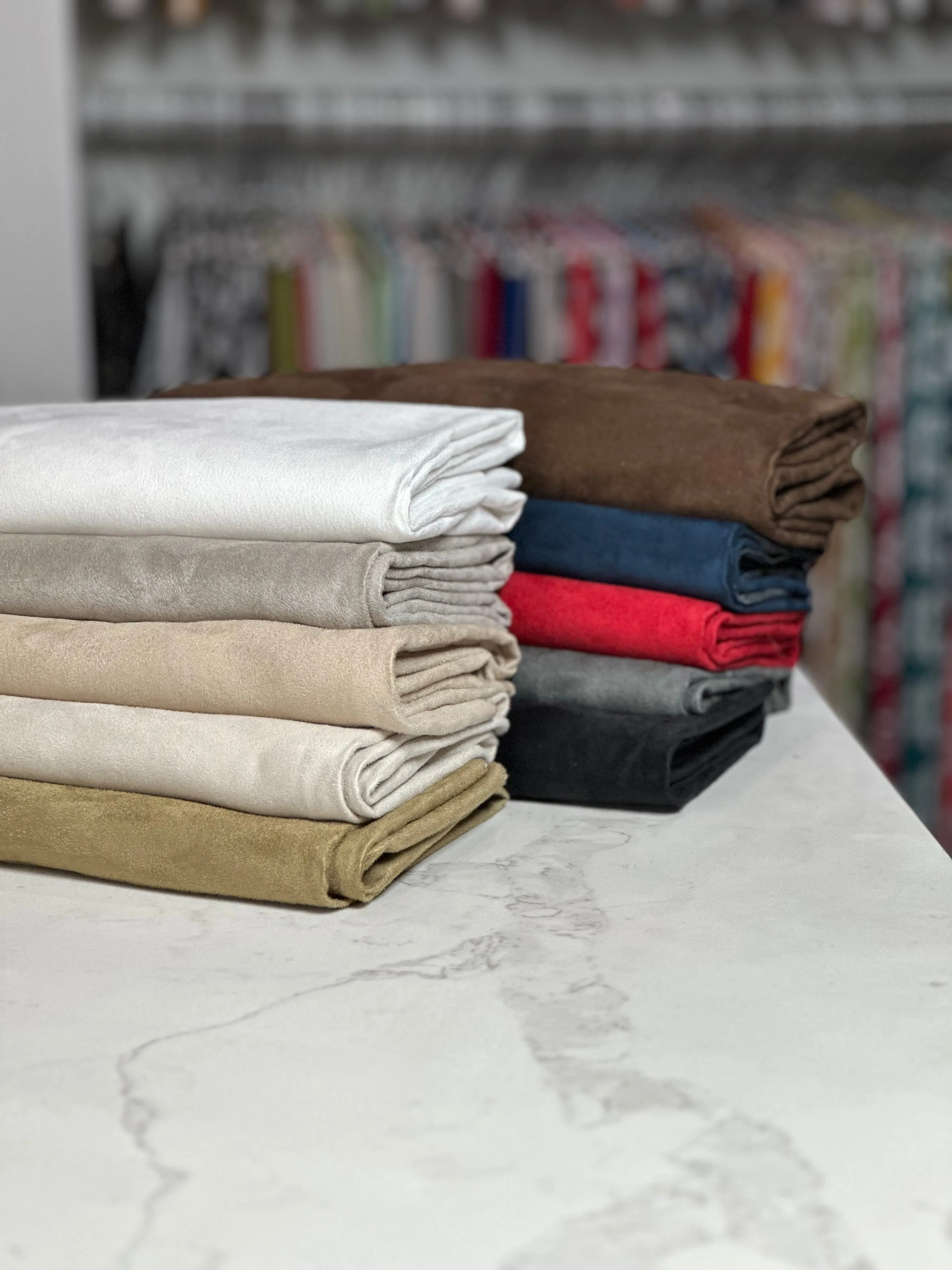 4pcs - Microfiber Suede Table Linen 108" Round - Navy