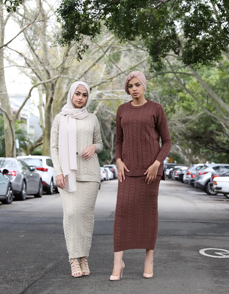 Aspen Cable Knit Skirt