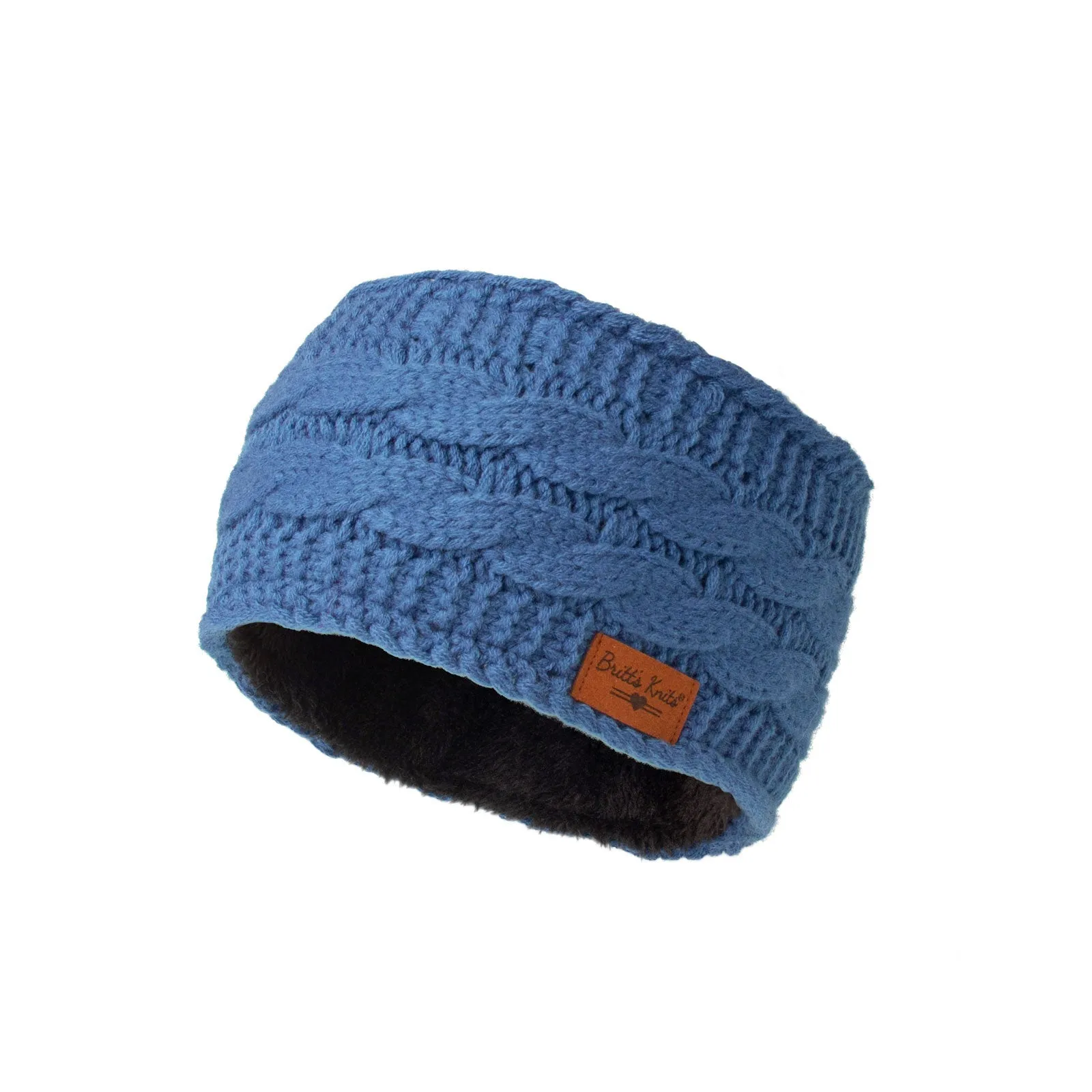 Britt's Knits Cable Knit Plush-Lined Headwarmer