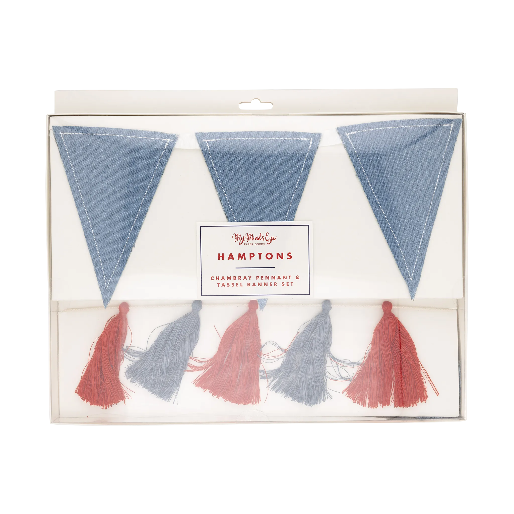 Chambray and Tassel Banner Set