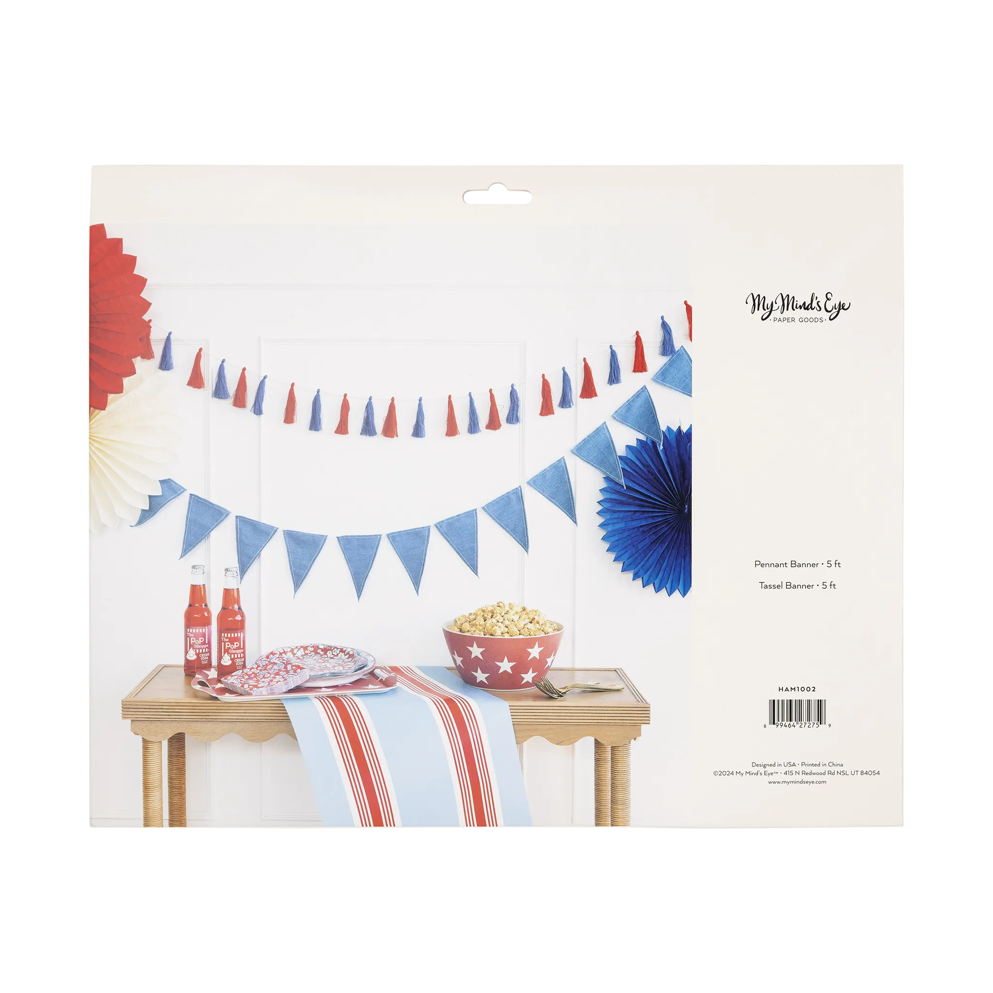 Chambray and Tassel Banner Set