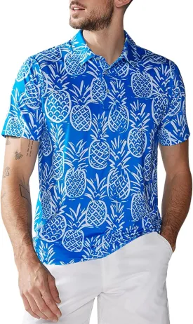Chubbies Performance Mens Polo Stretchy, Breathable Golf Polo Mens Polo Shirts Short Sleeve