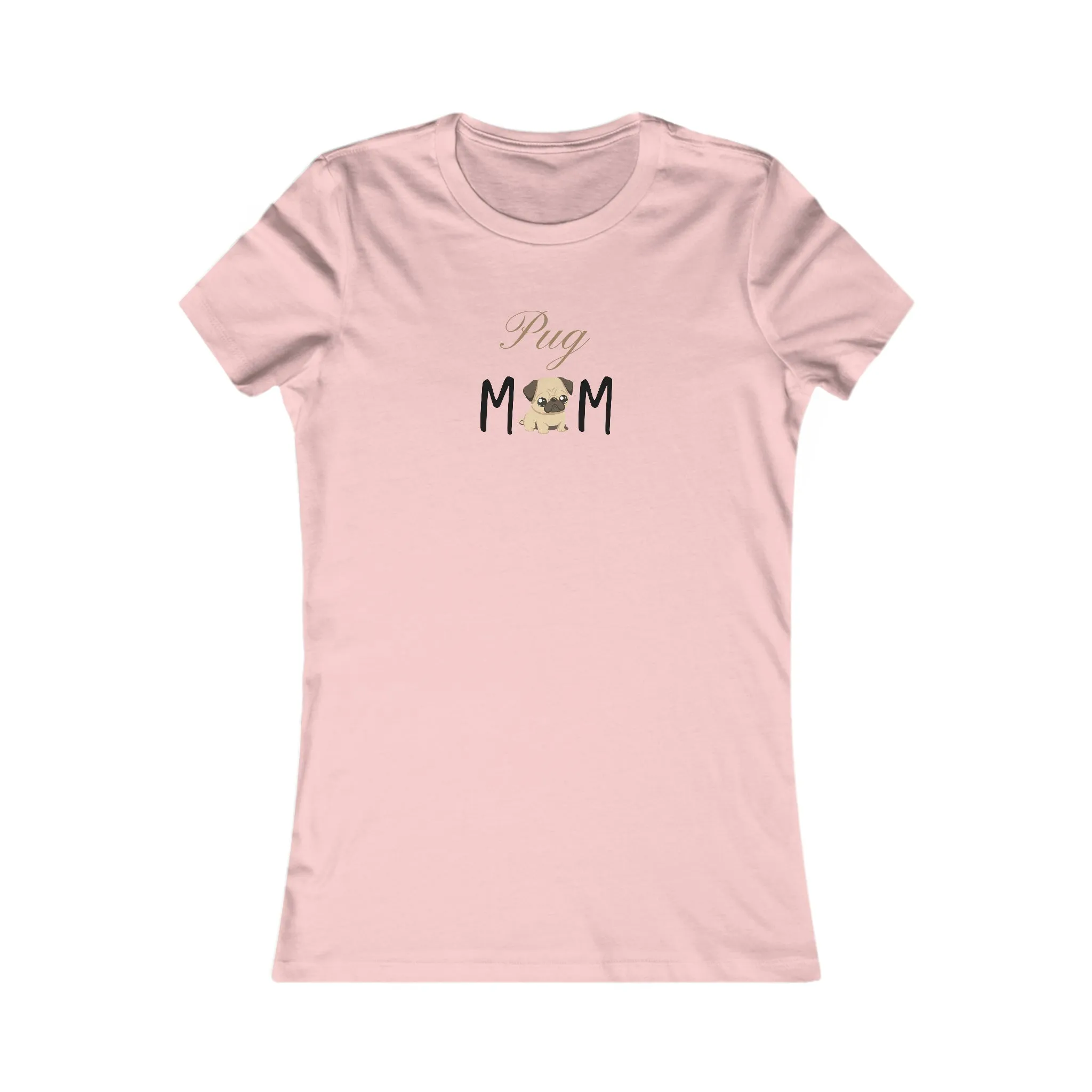 Custom Pug Mom Women's T-shirt with Comfy Bella Canvas Style, Dog Lover, Pet Owner Gift, Gift for Her