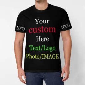 Custom T Shirts with Your Text Photo Logo Custom Shirt Personalized Custom t Shirts Design Your Own Front/Back Print