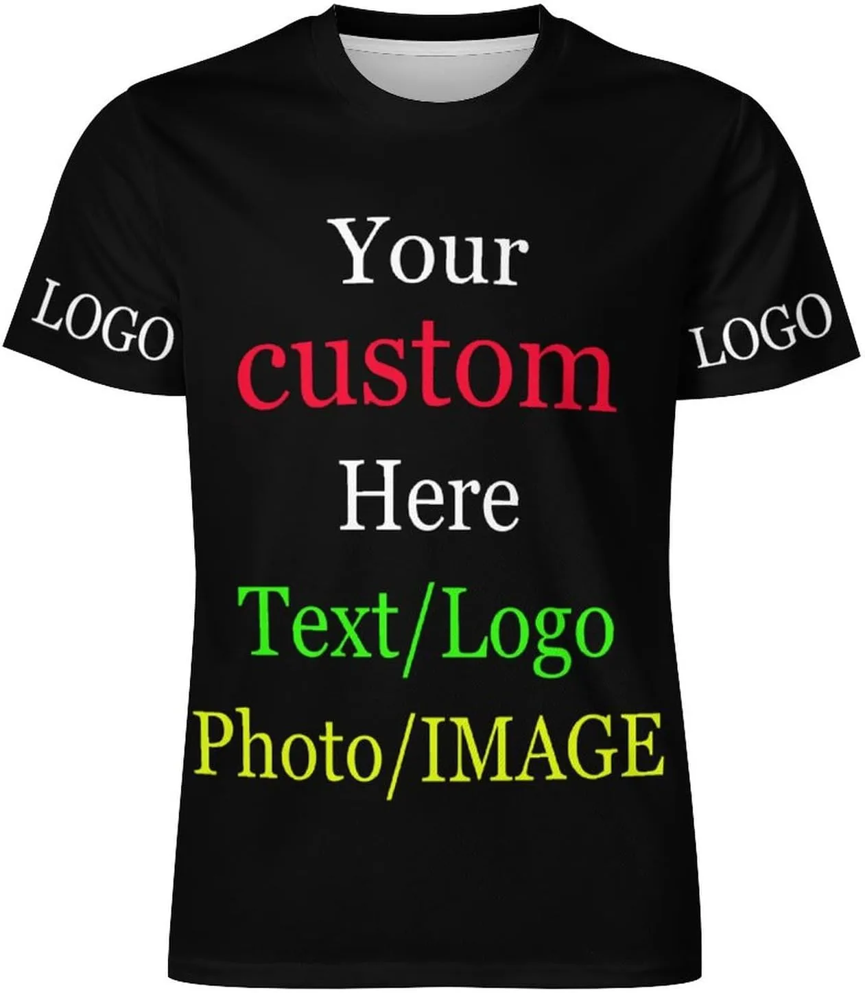 Custom T Shirts with Your Text Photo Logo Custom Shirt Personalized Custom t Shirts Design Your Own Front/Back Print
