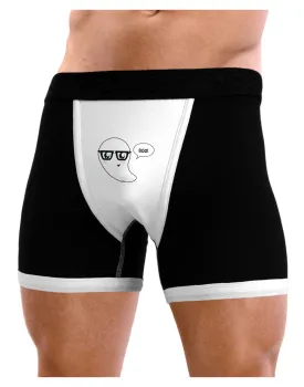 Cute Nerd Ghost Boo Halloween Mens Boxer Brief Underwear