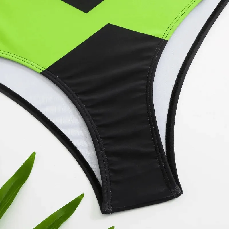 Fashionable Sporty Elastic Women's Two-piece Swimsuit - SF1886
