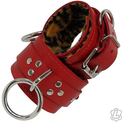 Fleece Lined Leather Ankle Restraints