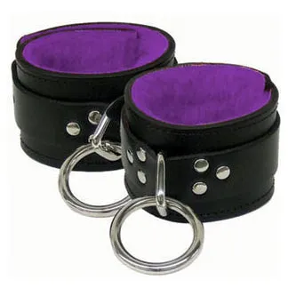 Fleece Lined Leather Ankle Restraints