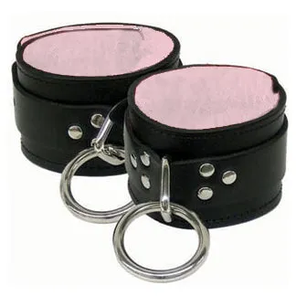 Fleece Lined Leather Ankle Restraints