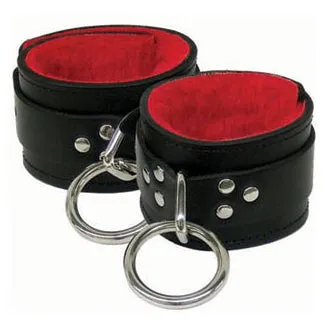 Fleece Lined Leather Ankle Restraints