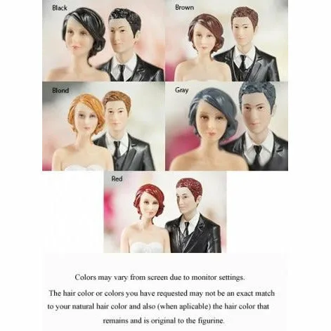 Gay Fashionable Groom Mix & Match Cake Toppers