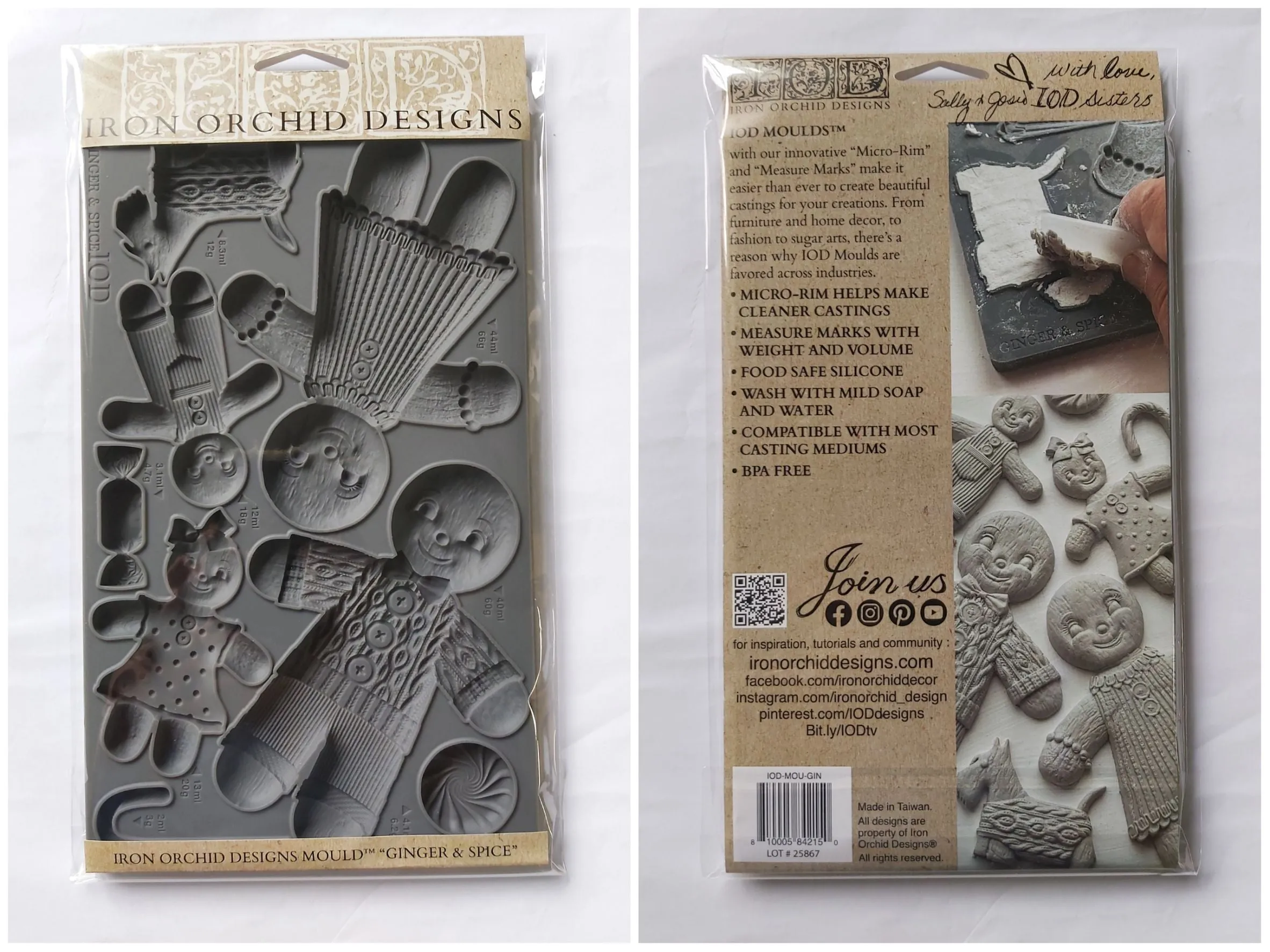 Ginger & Spice IOD Mould