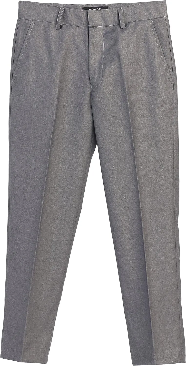 Gioberti Boys Flat Front Dress Pants