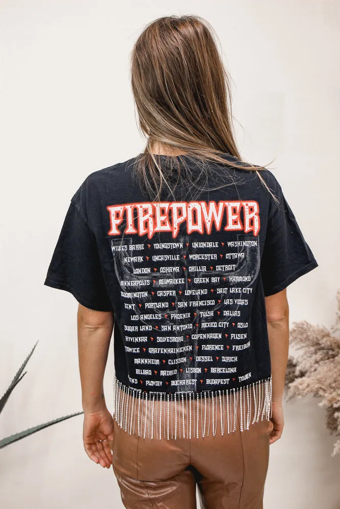 Judas Priest Rhinestone Fringe Tee