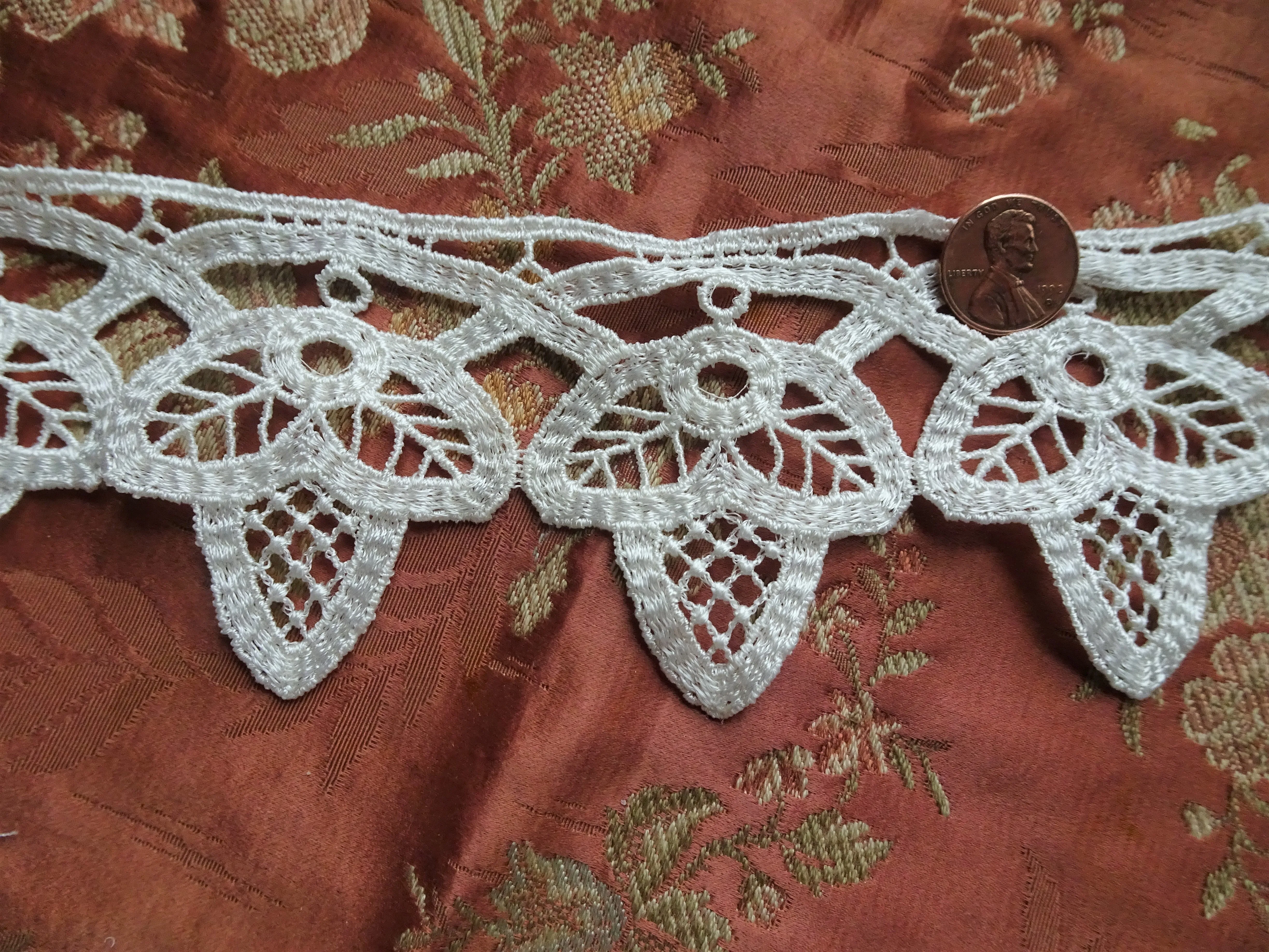 LOVELY Vintage Applique Trim, Lace Applique ,Victorian,Edwardian,Antique Lace,Wedding Gowns,Collectible Lace