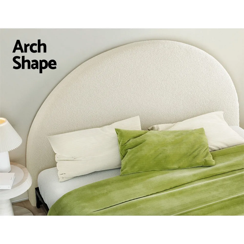 Luxurious Boucle King Headboard, Stylish Arch - Artiss
