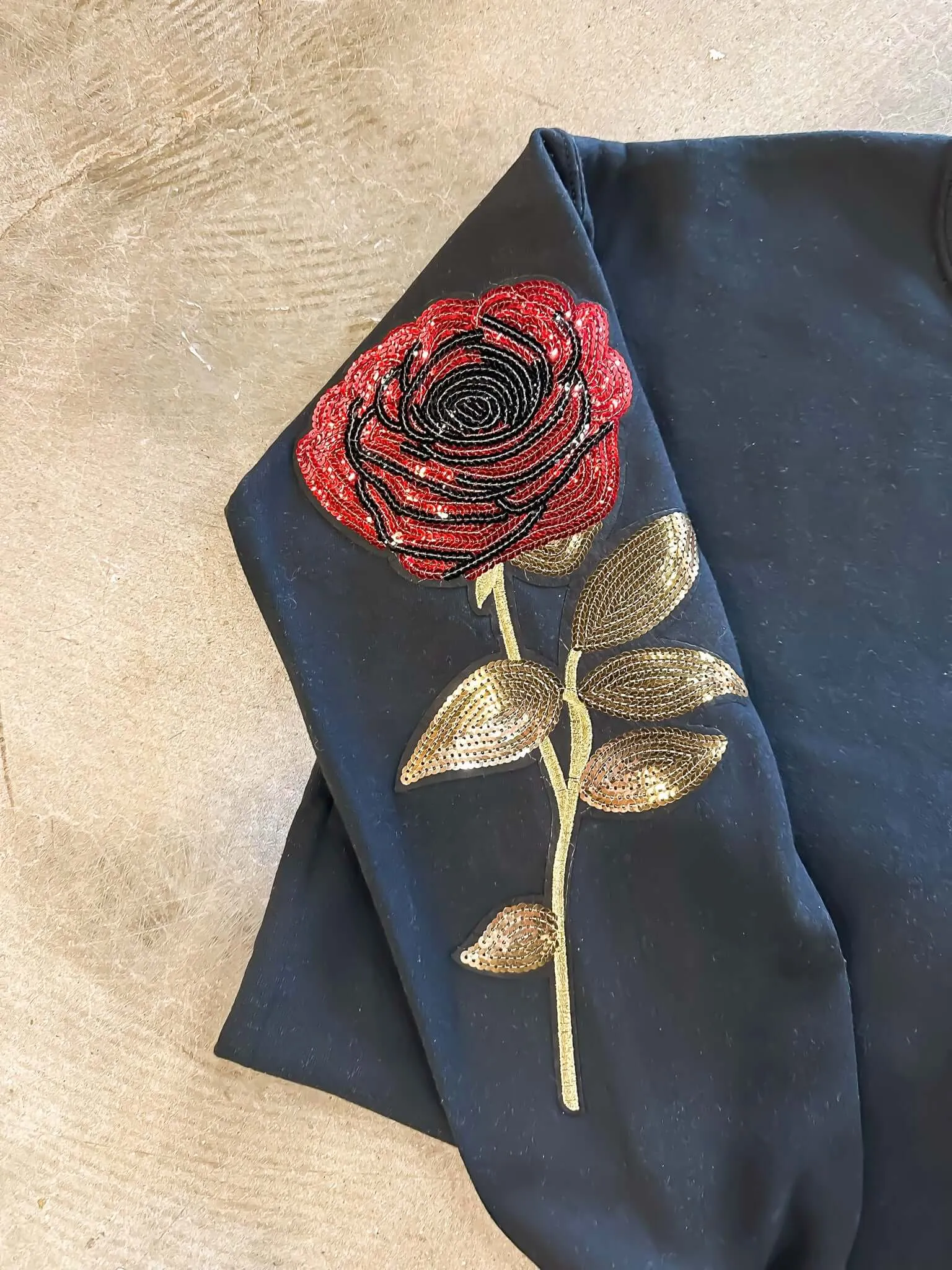Midnight Rose Graphic Sweatshirt