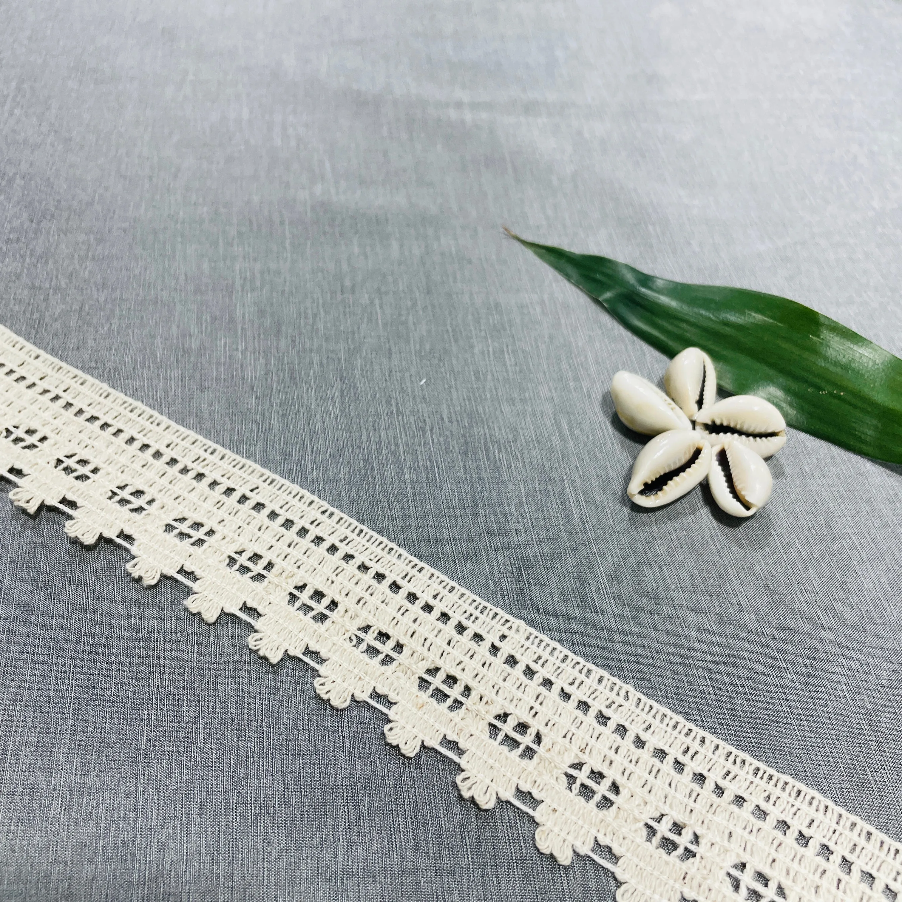 Off Cream Dyeable Cotton Lace
