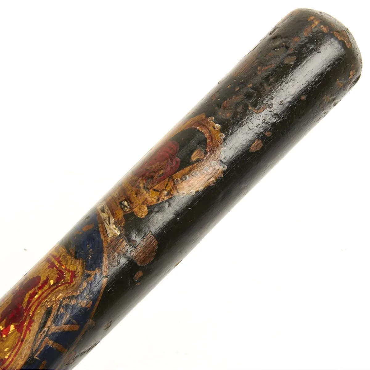 Original British Victorian Painted Police Truncheon