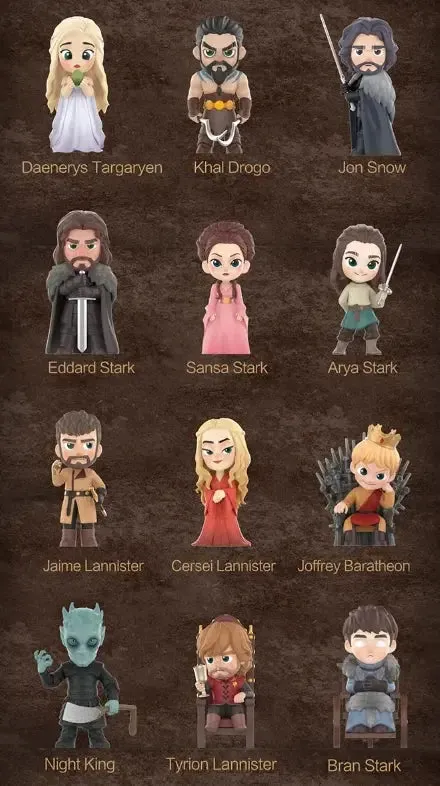POP MART Game of Thrones Series Blind Box Toys | Kawaii Anime Action Figures | Surprise Mystery Box | Dolls | Girls Gift