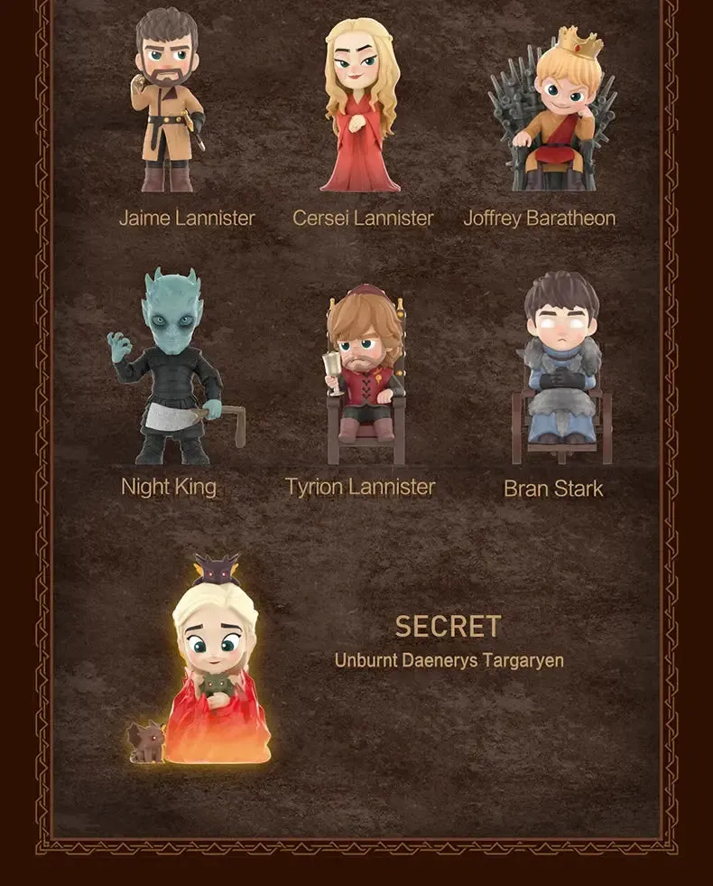 POP MART Game of Thrones Series Blind Box Toys | Kawaii Anime Action Figures | Surprise Mystery Box | Dolls | Girls Gift