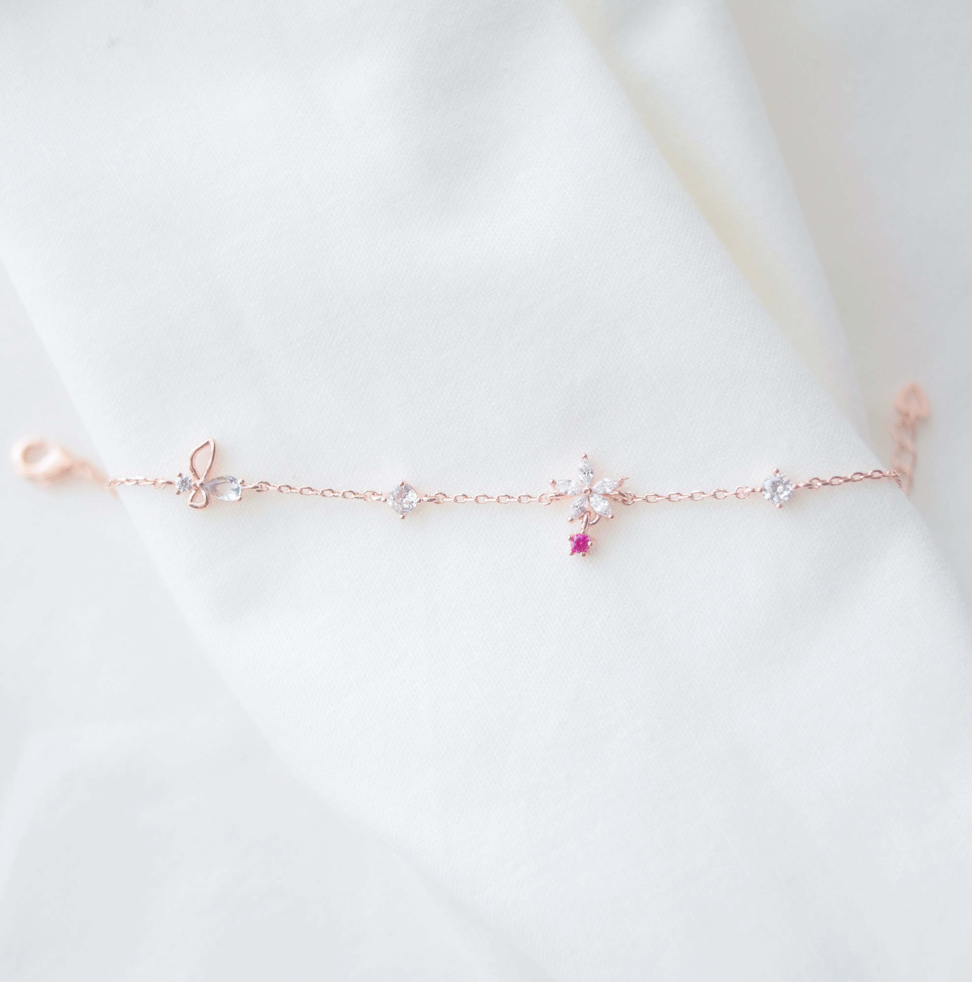 Rose Gold Daffodil Bracelet