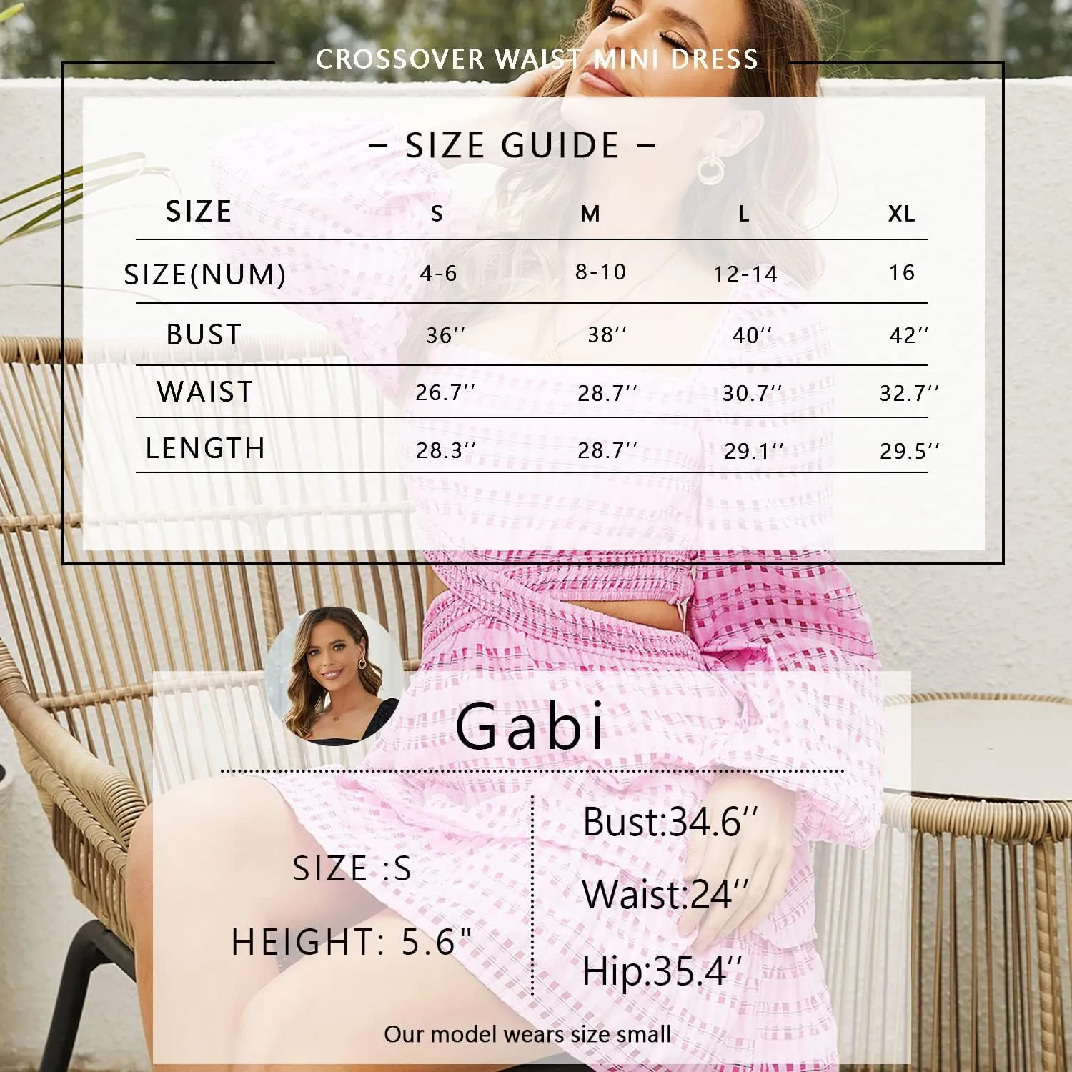 Shy Velvet 2023 Summer Dresses for Women Square Neck Crossover Waist Long Sleeve Dress Party Club Mini Dress