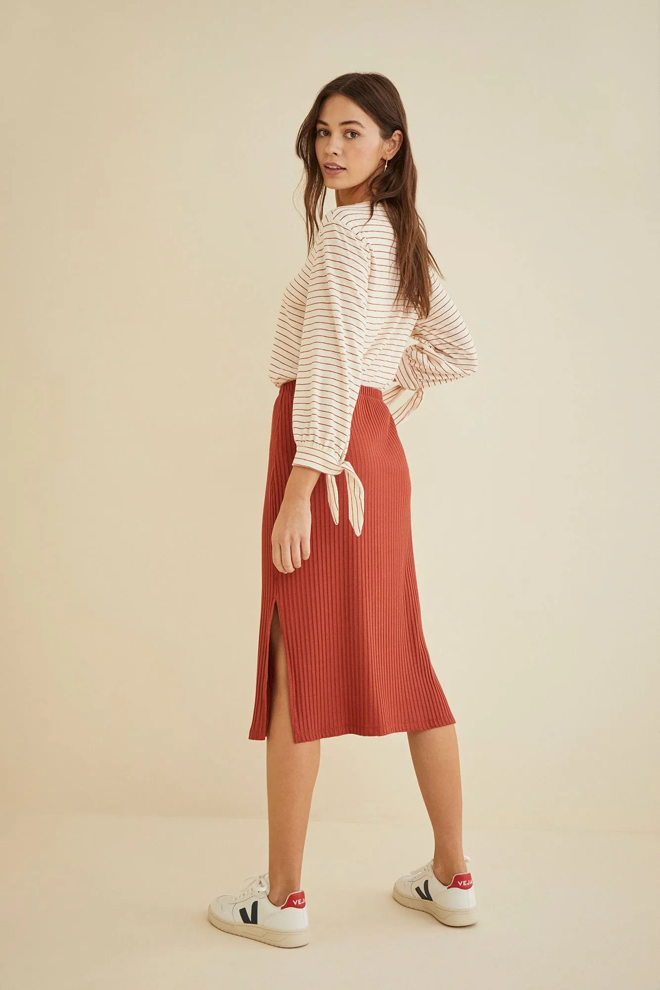Vindy Ribbed Skirt