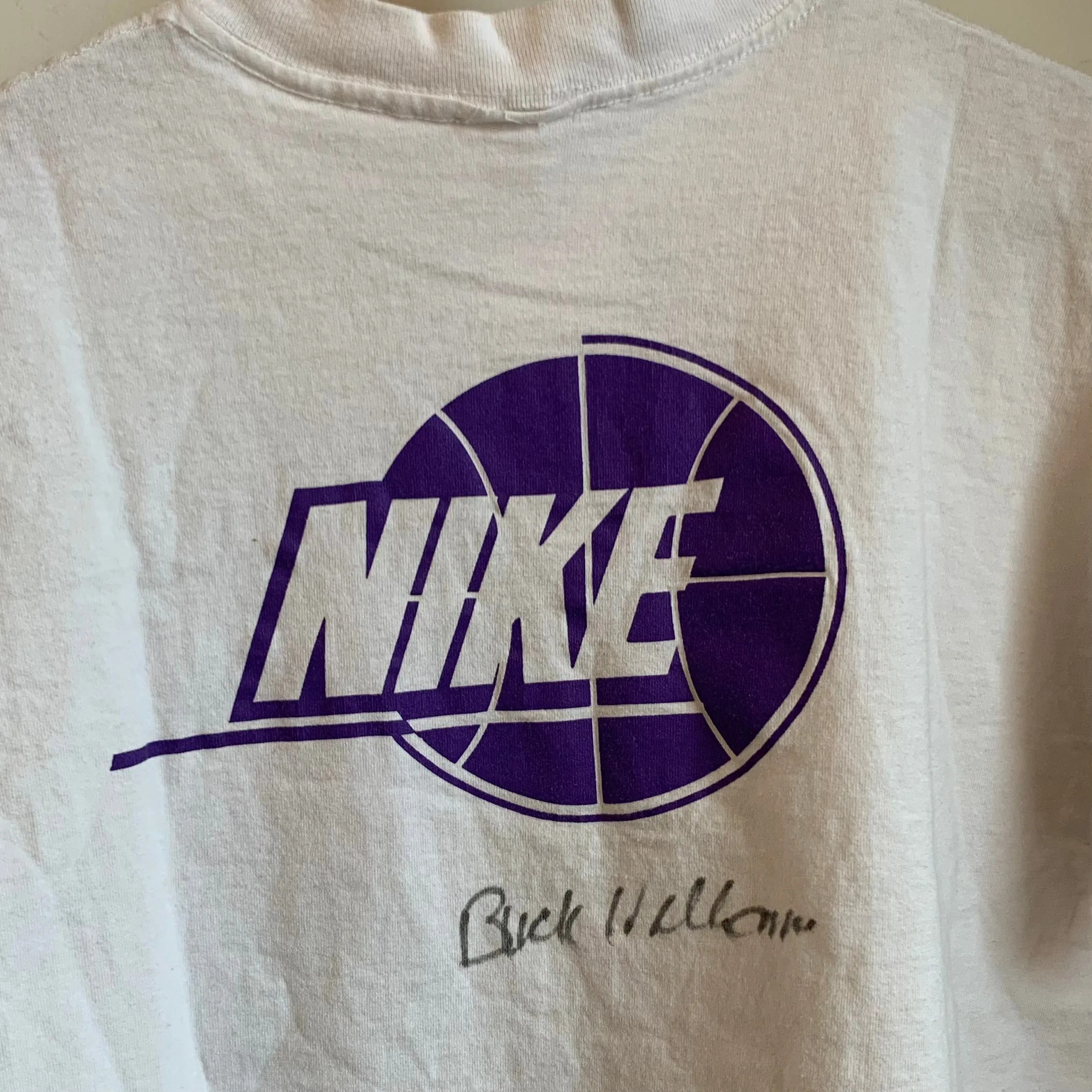 Vintage Larry Steele Hoop Camp Autographed Shirt S