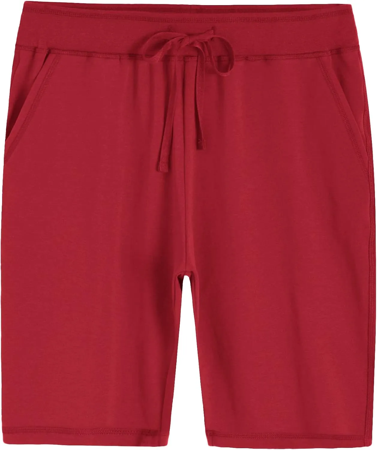 Weintee Women's Soft Knit Bermuda Shorts with Pockets